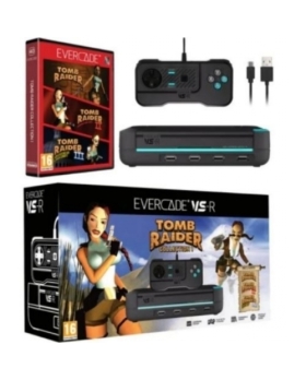 Console De Salon Pour Jeux Retros Evercade VS-R Tomb Raider 1-2-3 + 3 Jeux Inclus HDMI  