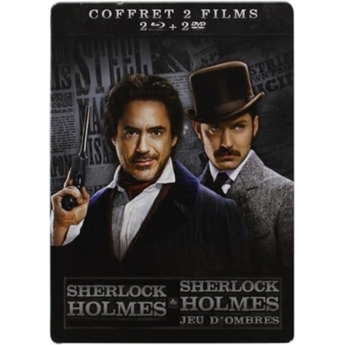 Sherlock Holmes + Sherlock Holmes 2 : Jeu d'ombres [Pack Collector boîtier SteelBook]