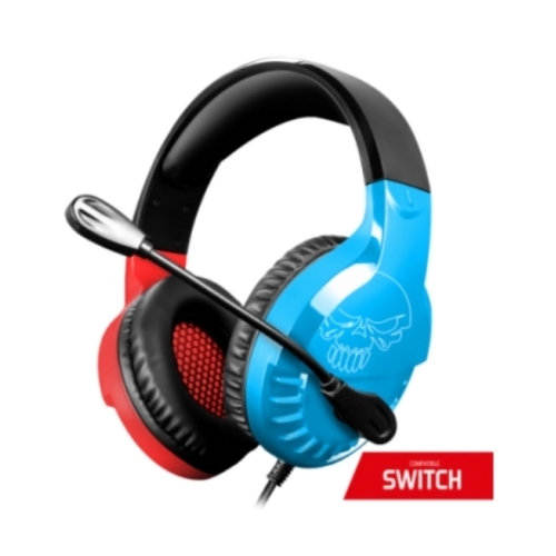  PRO-H3 RED/BLUE   CASQUE SOG POUR SWITCH / JACK 3.5 MM + RALLONGE 2M MIC-PH3SW2