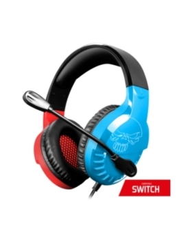  PRO-H3 RED/BLUE   CASQUE SOG POUR SWITCH / JACK 3.5 MM + RALLONGE 2M MIC-PH3SW2