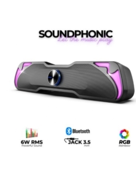 SOUNDPHONIC 6W RMS BLUETOOTH RGB SOUNDBAR SP-230