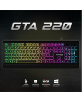 GTA 220 : CLAVIER GAMING RETRO-ECLAIRAGE RGB RAINBOW CLA-GTA220 