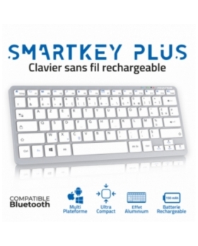 SMARTKEYS PLUS CLAVIER RECHARGEABLE SANS FIL BLUETOOTH CLA-BT230FR COMPATIBLE WINDOWS/MAC/ANDROID