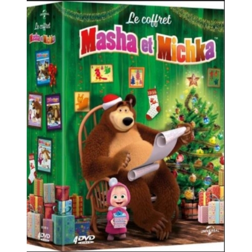 Masha et Michka-Le Coffret - L'Île au trésor + Les Rois du Cirque + Les Trois Mousquetaires + Tous s