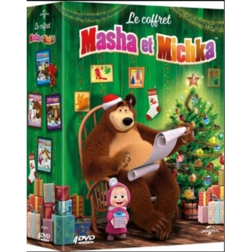 Masha et Michka-Le Coffret - L'Île au trésor + Les Rois du Cirque + Les Trois Mousquetaires + Tous s