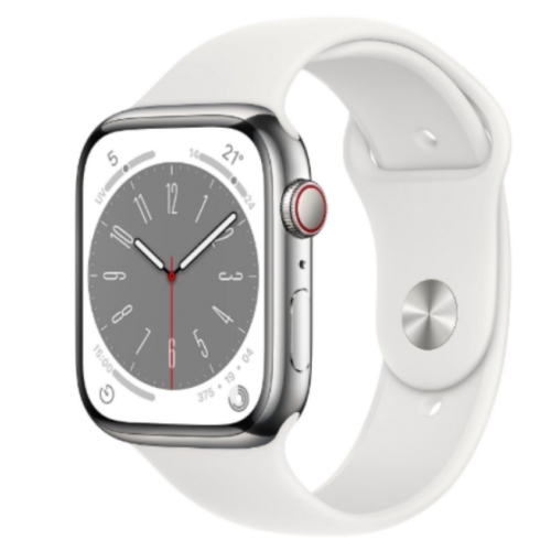 APPLE WATCH SERIE 8 45MM EDITION ACIER INOXYDABLE BATTERIE:98%