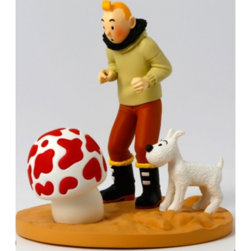 FIGURINE SCENE RESINE TINTIN MILOU ET L'ETOILE MYSTERIEUSE 
