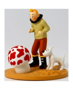 FIGURINE SCENE RESINE TINTIN MILOU ET L'ETOILE MYSTERIEUSE 