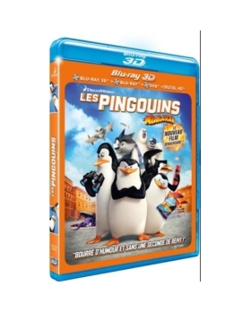 LES PINGOUINS DE MADAGASCAR COMBO BLU-RAY + BLU-RAY 3D + DVD