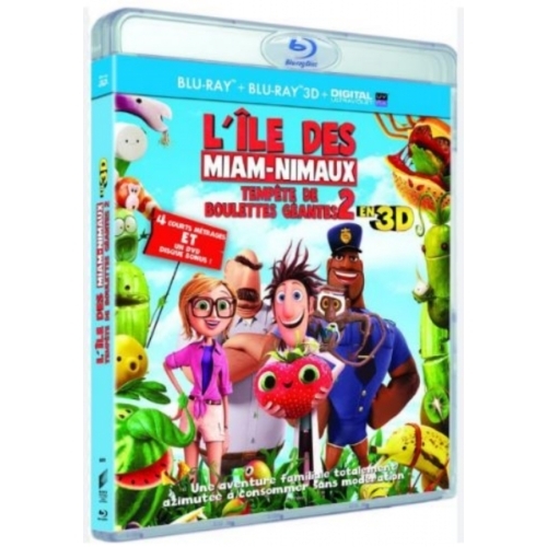 Tempête de boulettes géantes 2 : l'île des miam-nimaux Blu-ray 3D 