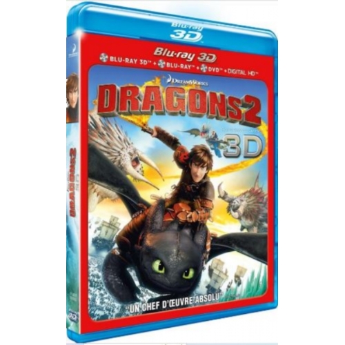 DRAGONS 2 COMBO BLU-RAY 3D + BLU-RAY + DVD
