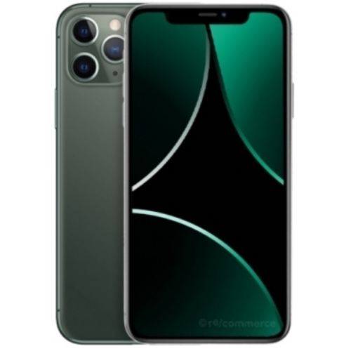 IPHONE 11 PRO MAX 256GO 4G VERT NUIT BATTERIE:100% + COQUE ET VERRE TREMPE OFFERT