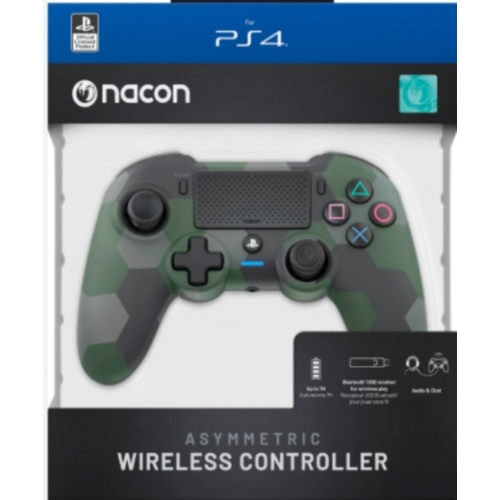 NACON MANETTE PS4 SANS FIL  ASYMMETRIC GREEN CAMO