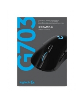 SOURIS LOGITECH SANS FIL G703 LIGHTSPEED, capteur HERO 25K, 25 600 DPI, RGB