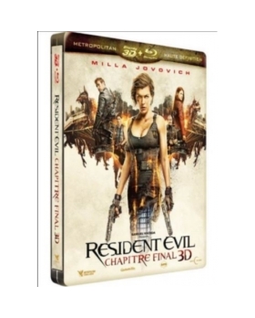 Resident Evil : Chapitre final (2016) - Blu-ray 3D steeelbook