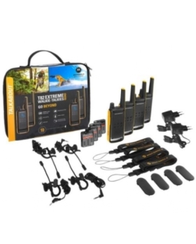Pack de 4 MOTOROLA T82 Extrême avec mallette, chargeurs, dragonnes et oreillettes