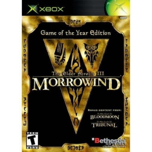 THE ELDER SCROLLS 3 MORROWIND  GAME OF THE YEAR CD EDITION CLASSIQUE  XBOX AVEC NOTICE 