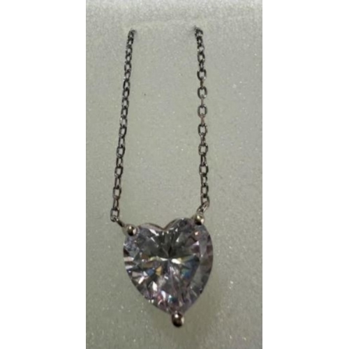 CLEOR COLLIER ARGENT 925/100 OXYDE BLANC 42 CM 