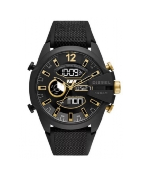 Montre Diesel Mega Chief en Silicone Noir DZ-4552                     BOITE