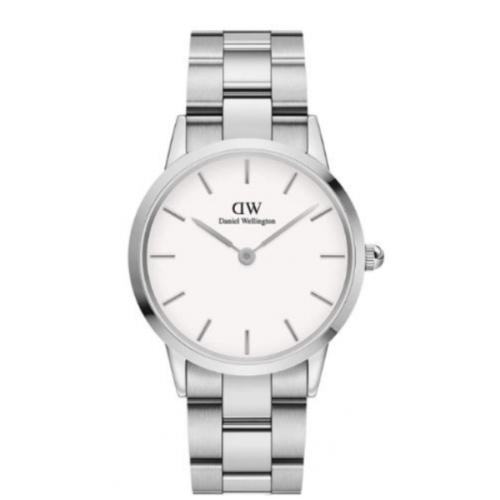Montre Daniel Wellington DW00100203 Iconic Link 36mm en acier poli argenté