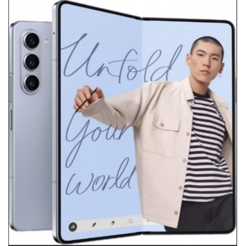 SAMSUNG GALAXY Z FOLD 5 ICY BLUE 512GO RAM:12GO 50MPX ECRAN:AMOLED 7.6'/6.2' 120HZ 