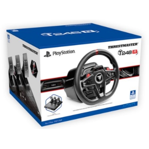Volant gaming Thustmaster T248R Noir Avec retour de force pour PC/PS4/PS5 + pédalier 3 pédales T3PM 