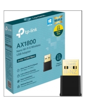 TP-Link Clé WiFi 6 Puissante AX1800 Mbps Archer TX20U Nano Nano Adaptateur USB WiFi W10/W11