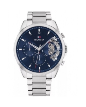Montre Homme Tommy Hilfiger Baker 1710448 en Acier Cadran Bleu th.419.1.14.3030