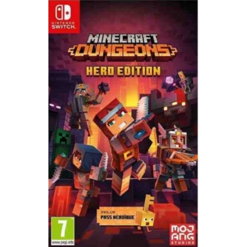 JEU SWITCH MINECRAFT DUNGEONS - HERO EDITION