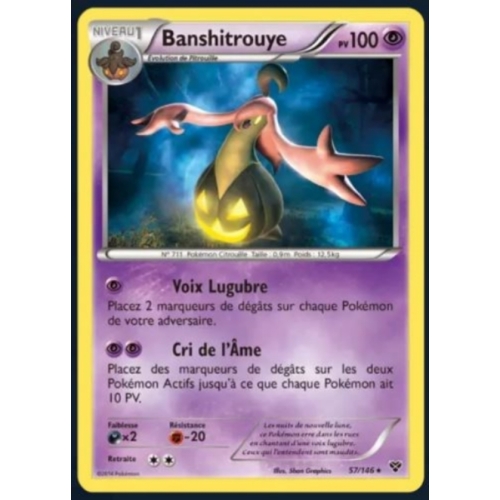 CARTE POKEMON BANSHITROUYE 57/146 PV100
