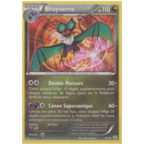 CARTE POKEMON BRUYVERNE 13/30 PV110