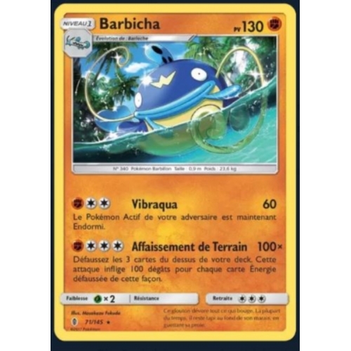 CARTE POKEMON BARBICHA 71/145 PV130
