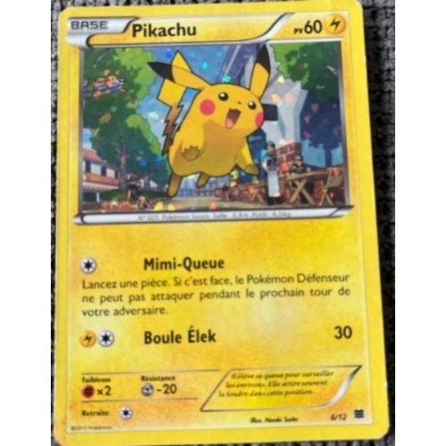 CARTE POKEMON PIKACHU 6/12 PV60 
