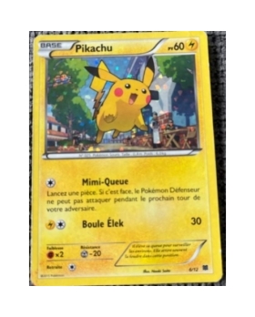 CARTE POKEMON PIKACHU 6/12 PV60 