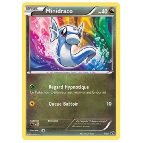CARTE POKEMON MINIDRACO 2/20 PV40