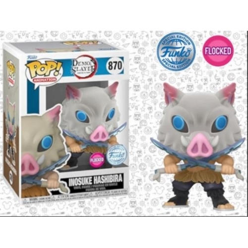 DEMON SLAYER INOSUKE HASHIBIRA POP 870 FLOCKED 