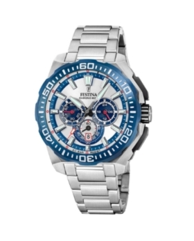 MONTRE HOMME FESTINA CHRONO BIKE F20724/1 BLEU BRACELET EN ACIER