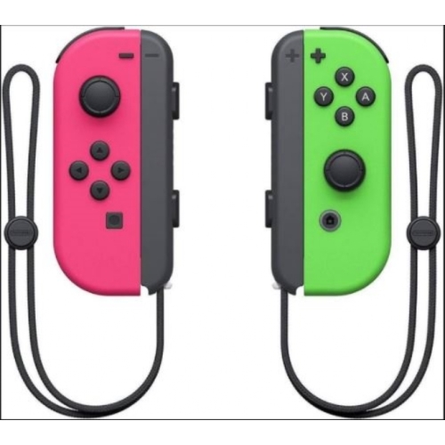PAIRE DE JOYCON OFFICIELLE SWITCH VERT/ROSE 