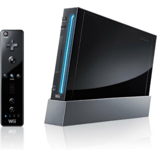 NINTENDO WII NOIR COMPLETE WII MOTE OFFICIELLE 