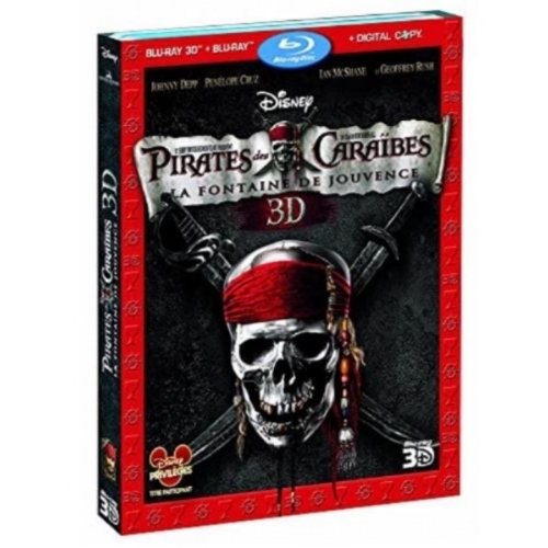 Pirates des Caraïbes - La Fontaine de jouvence [Combo 3D + Blu-Ray + Copie Digitale]
