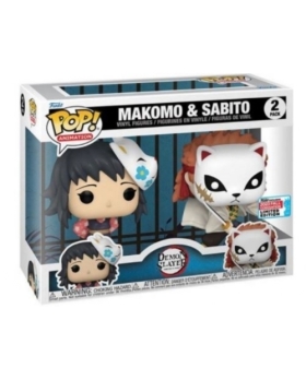 Figurine Funko Pop - Demon Slayer - Makomo & Sabito PACK 2