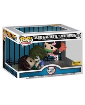 Figurine Funko Pop - Demon Slayer n°1419 Tanjiro et Nezuko vs Le Démon du Temple