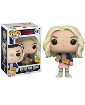 Figurine - Pop! - Stranger Things - Eleven with Eggos Limited Chase Edition - N°421 -Funko