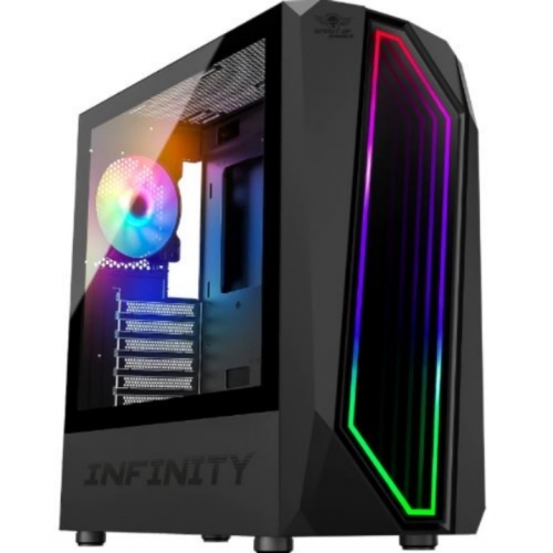 TOUR BOITIER SPIRIT OF GAMER INFINITY NOIR RAM:4GO CPU:i3-7100(4X3.90GHZ)CG:GTX1050(2GO)DD:250GOSSD 