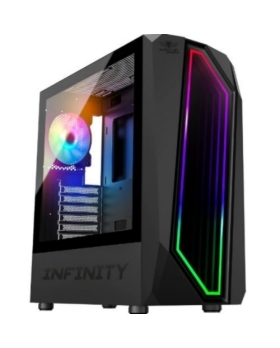 TOUR BOITIER SPIRIT OF GAMER INFINITY NOIR RAM:4GO CPU:i3-7100(4X3.90GHZ)CG:GTX1050(2GO)DD:250GOSSD 