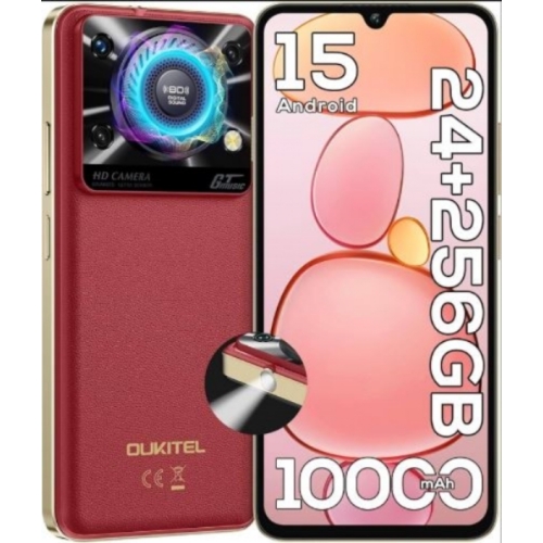 OUKITEL C60 PRO ROUGE 256GO RAM:8GO 13MPX PLAYSTORE 