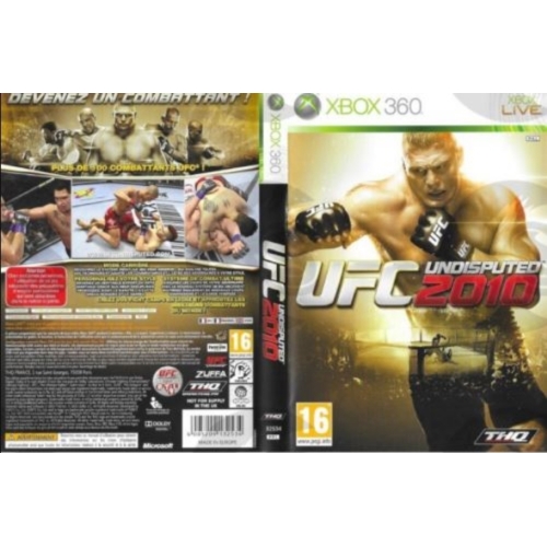 UFC UNDISPUTED 2010 XBOX 360 AVEC NOTICE 