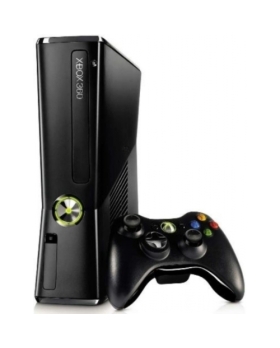 XBOX 360 250GO SLIM MANETTE OFFICIELLE FILAIRE