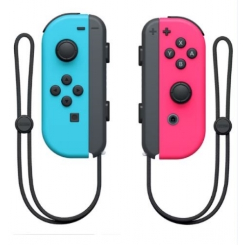 JOYCON NINTENDO SWITCH OFFICIEL BLEU ET ROSE 