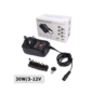 CHARGEUR PC PORTABLE  Universel, 30W, 3V, 4.5V, 5V, 6V, 7.5V, 9V, 12V
